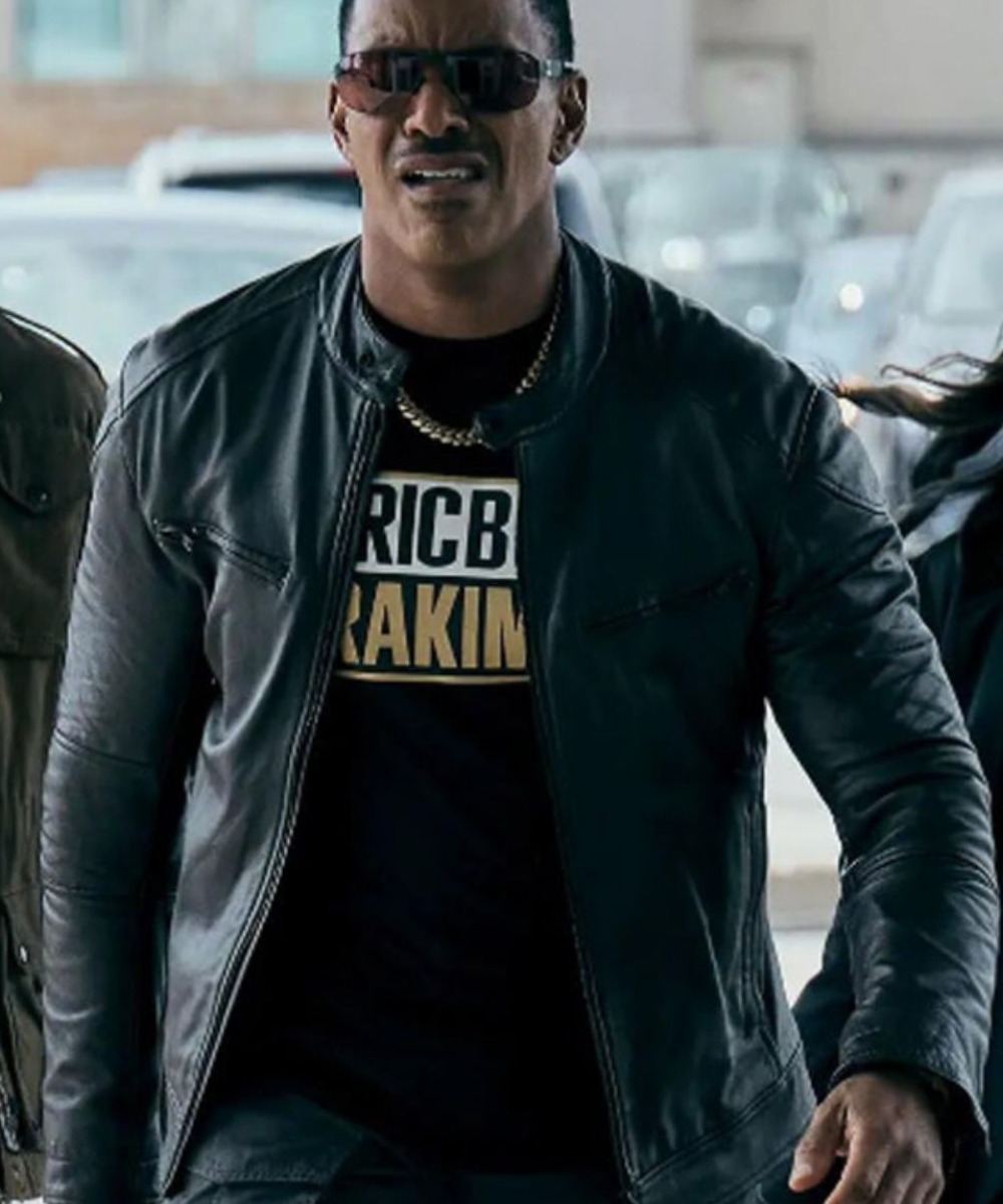 The Boys Season 04 Jessie T Usher Black Leather Jacket
