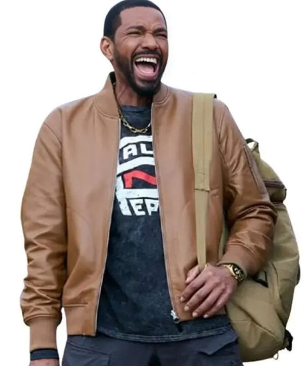 The Boys Season 5 Laz Alonso Brown Leather Jacket
