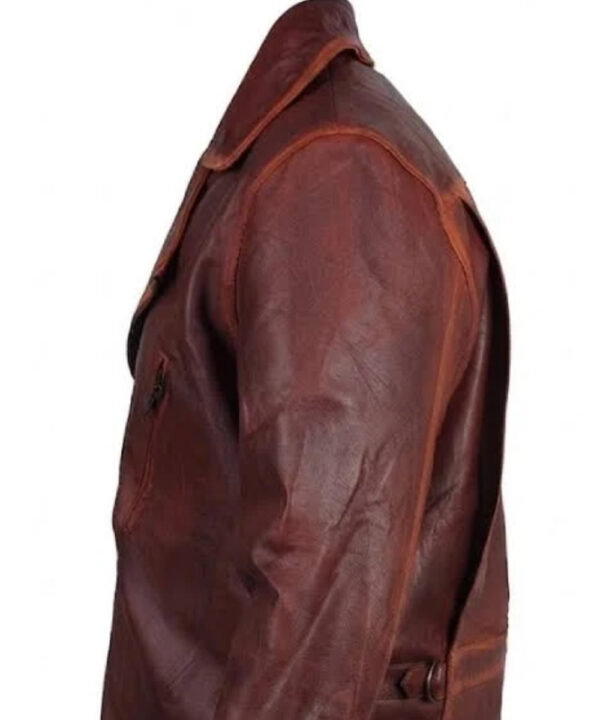 The First Avengers Distressed Real Leather Brown Jacket
