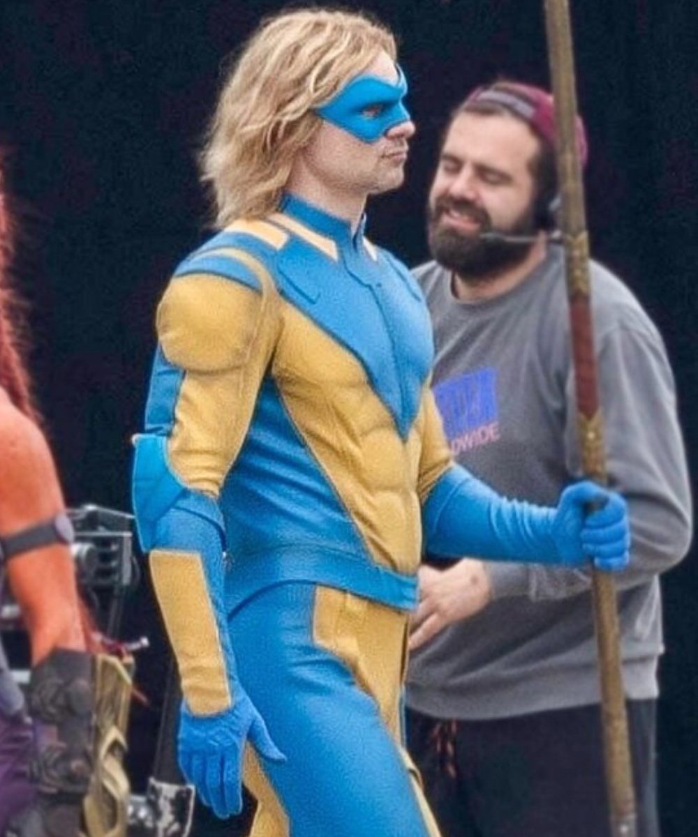The Suicide Squad 2 Javelin Yellow and Blue Jacket