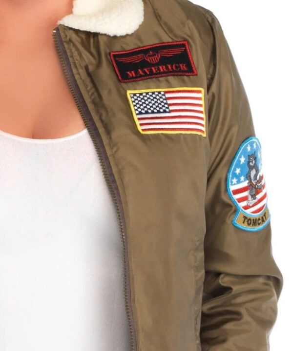 Women’s Top Gun Brown Flight Bomber Jacket