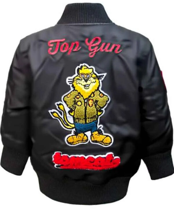 Top Gun Kids Black MA-1 Flight Bomber Jacket