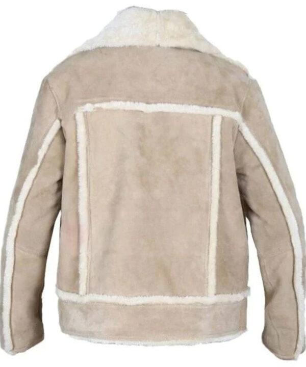 Walker Brown Shearling Leather Winter Jacket