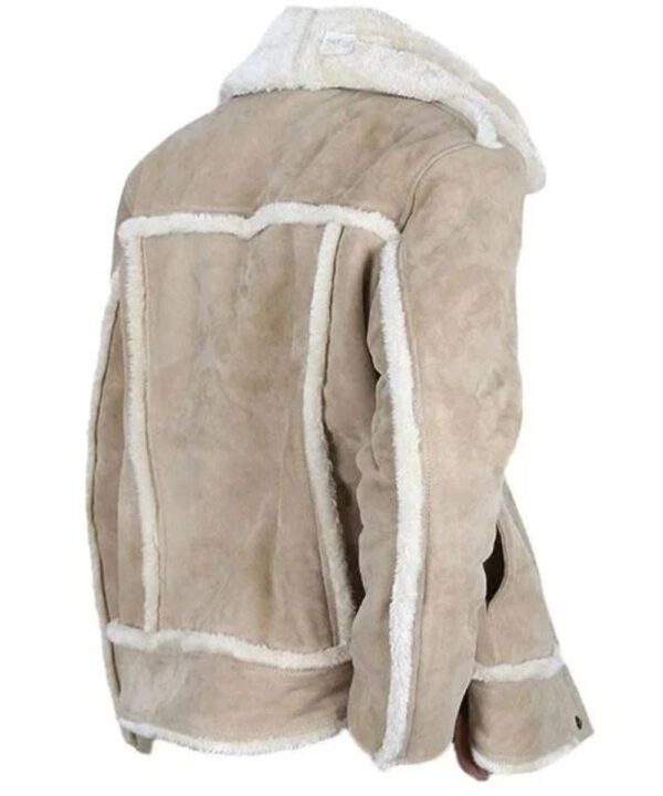 Walker Brown Shearling Leather Winter Jacket