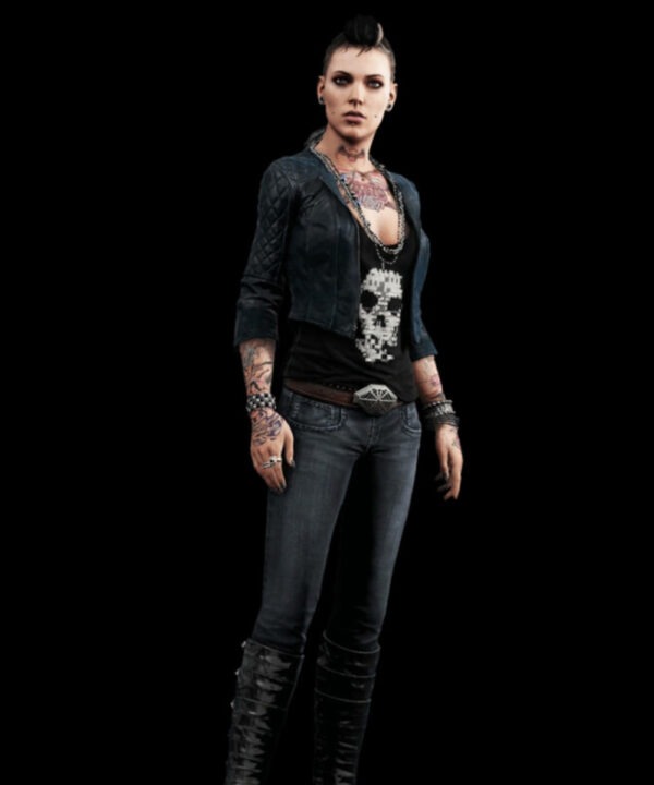Watch Dogs Aiden Pearce Clara Lille Leather Jacket