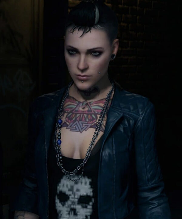 Watch Dogs Aiden Pearce Clara Lille Leather Jacket