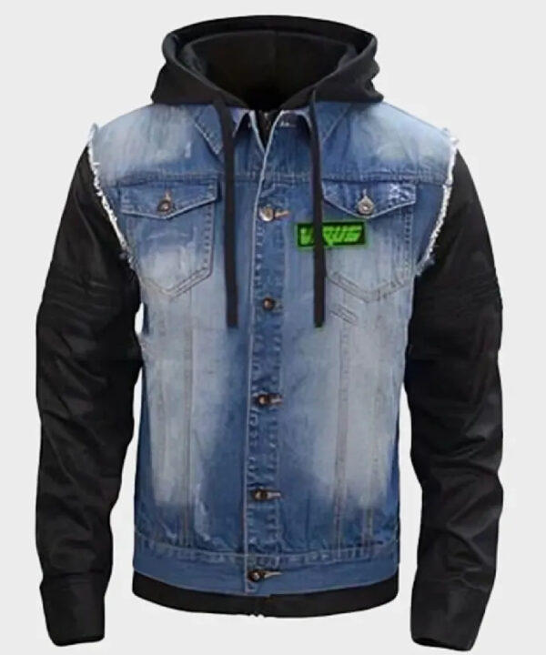 Watch Dogs Game T Bone Grady Denim Jacket With Hood