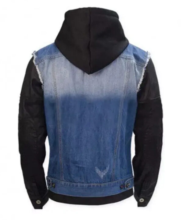 Watch Dogs Game T Bone Grady Denim Jacket With Hood