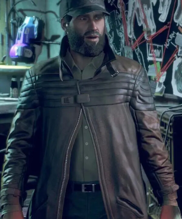 Watch Dogs Legion Bloodline Aiden Pearce Leather Coat