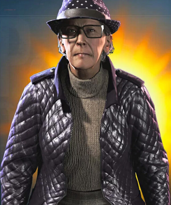 Watch Dogs Legion Helen Dashwood Quilted Leather Jacket