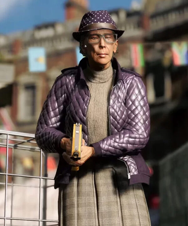 Watch Dogs Legion Helen Dashwood Quilted Leather Jacket