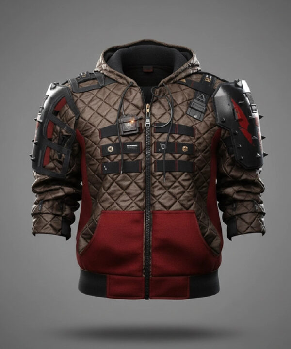 Wild Hunt Phantom Liberty Black Cyberpunk Leather Jacket