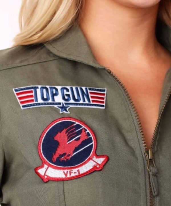 Women’s Olive Green Aviator Flight Costume Jacket