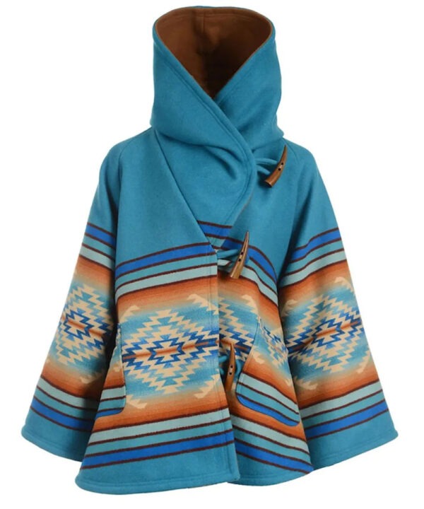 Women’s Blue Coat – Classic Elegant Winter Style