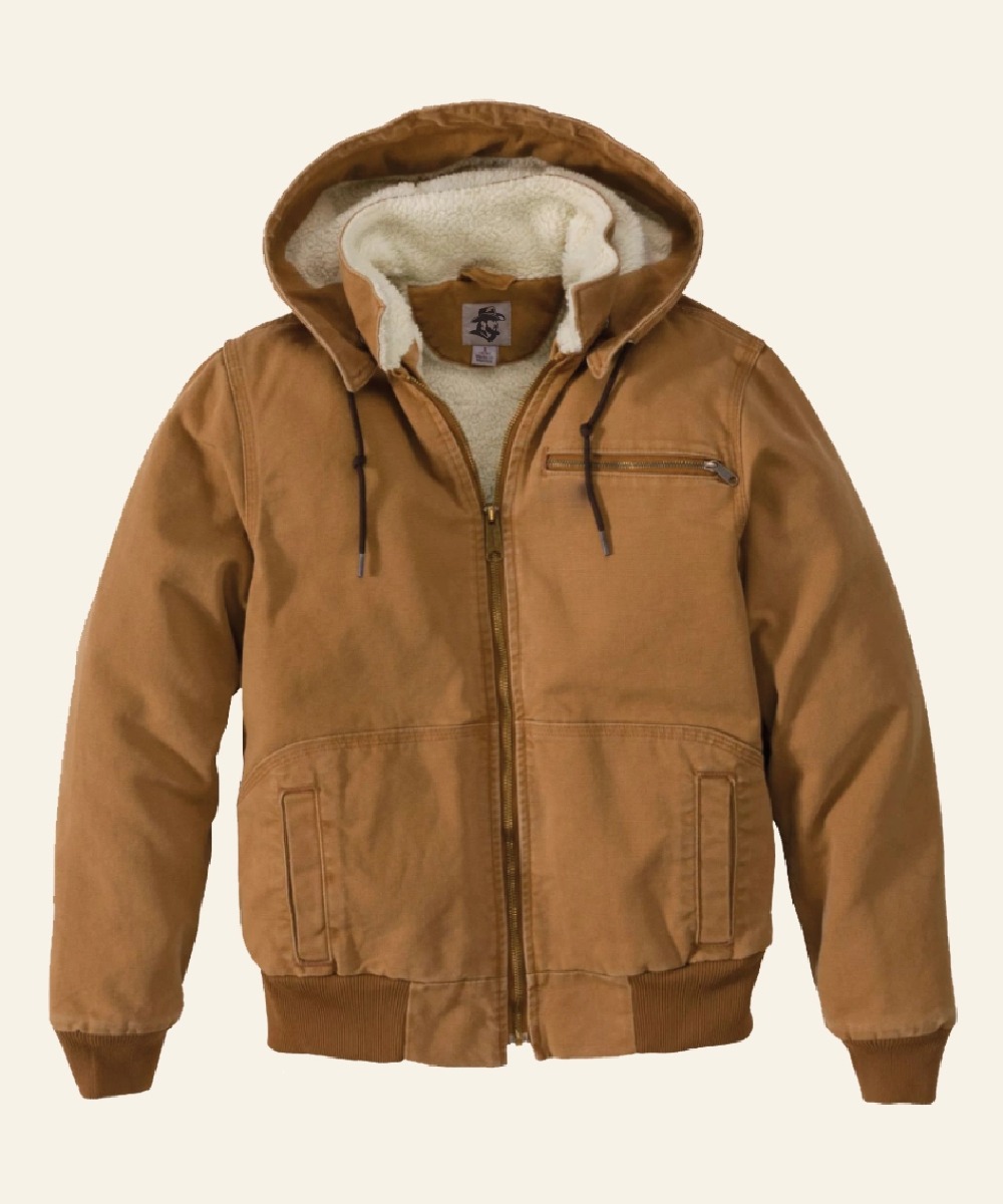Women’s Brown Hooded Jacket – Relaxed Casual Style