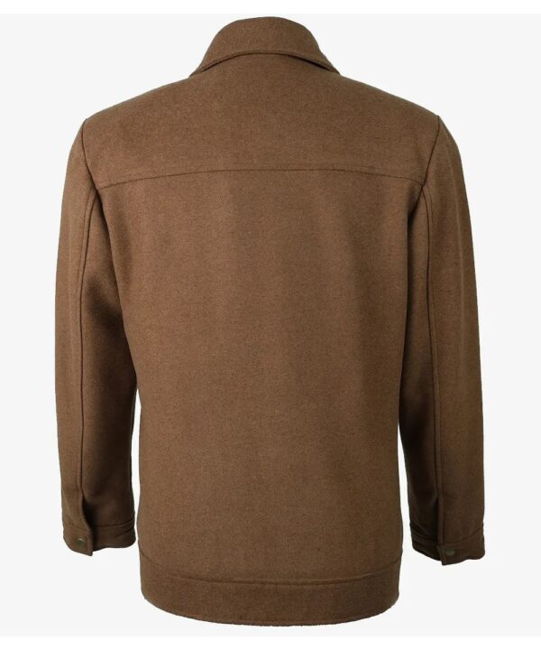 Women’s Brown Wool Utility Jacket – Classic Winter Style