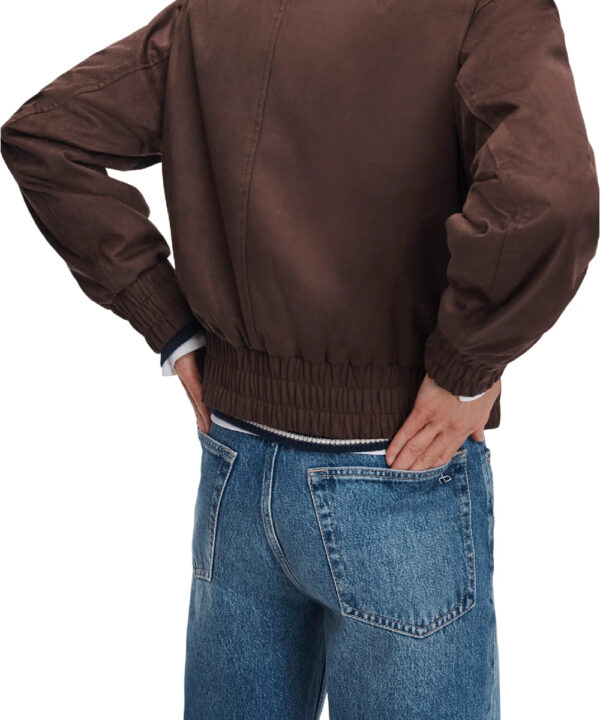 Women’s Faux Suede Bomber Jacket