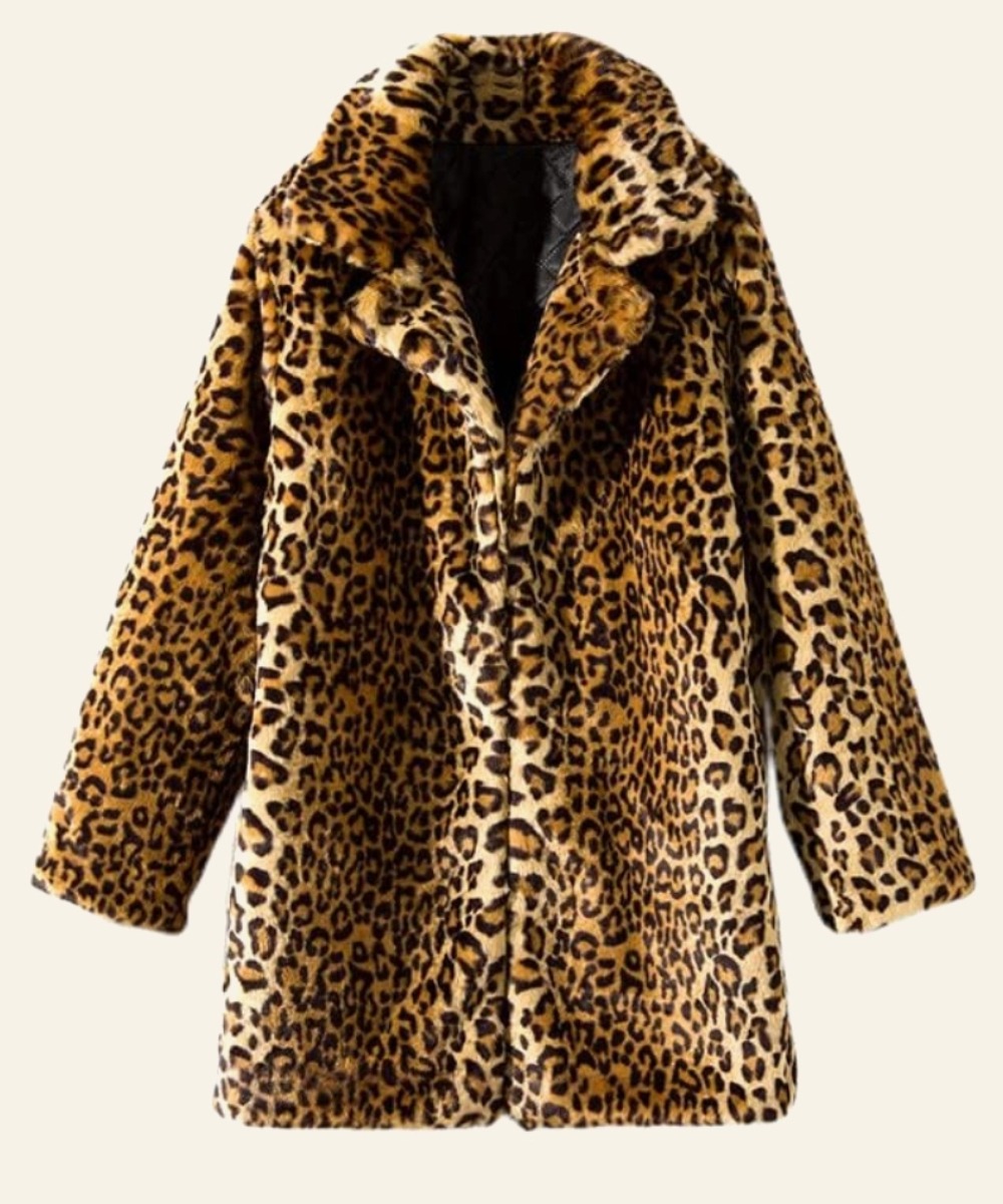 Women’s Cheetah Print Coat – Bold Fashion Style
