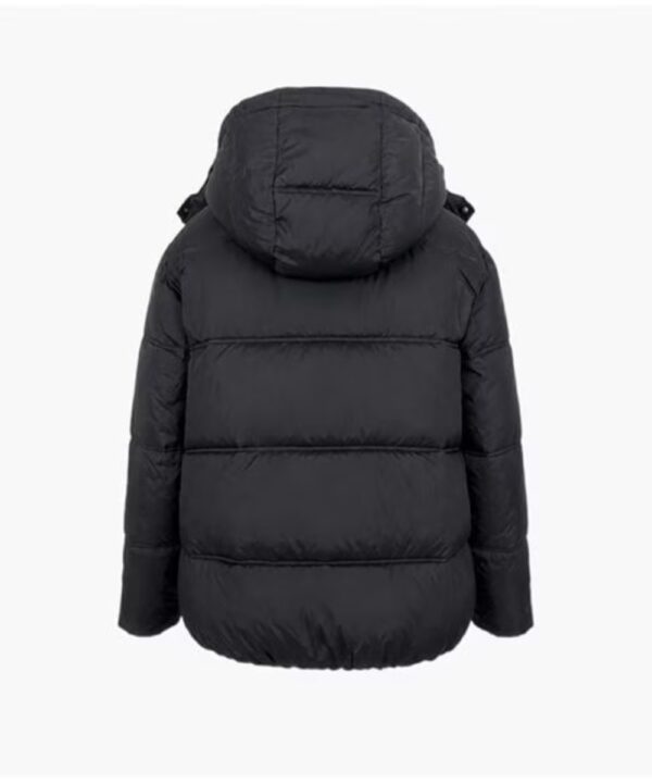 Women’s Short Puffer Jacket – Wind Resistant Detachable Hood