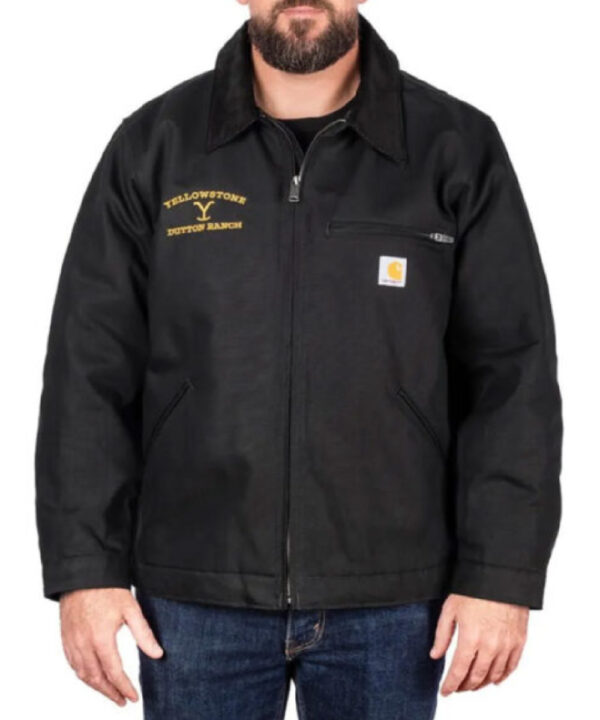 Yellowstone Dutton Ranch Black Work Jacket