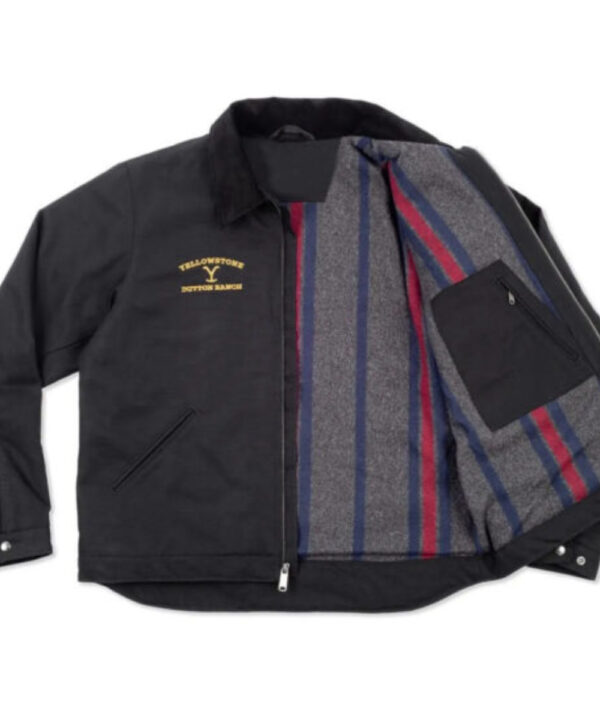 Yellowstone Dutton Ranch Black Work Jacket