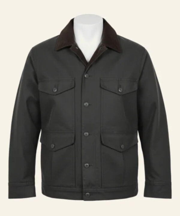 Yellowstone-Inspired John Dutton Grey Cotton Jacket