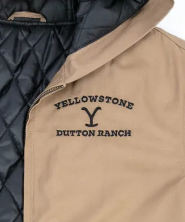 Yellowstone-Inspired Khaki Ranch Hooded Jacket