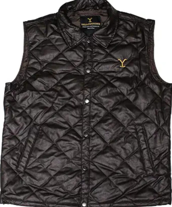 Yellowstone Ranch Brown Button Front Vest
