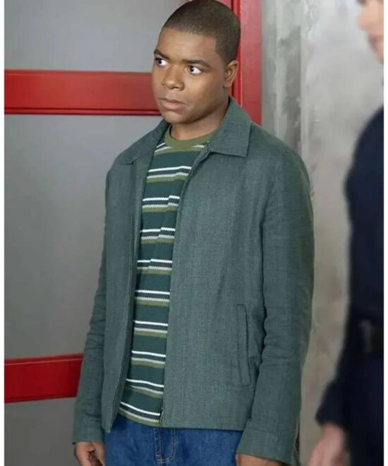 9-1-1 Elijah M. Cooper Grey Jacket