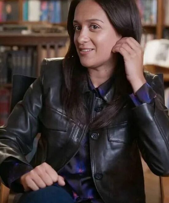 Amy-Leigh Hickman You S05 Black Leather Jacket
