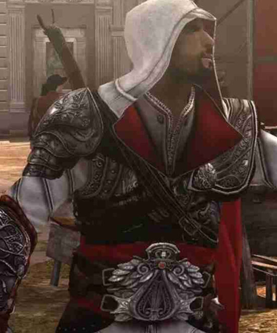Assassins Creed Connor Kenway White Hoodie Coat