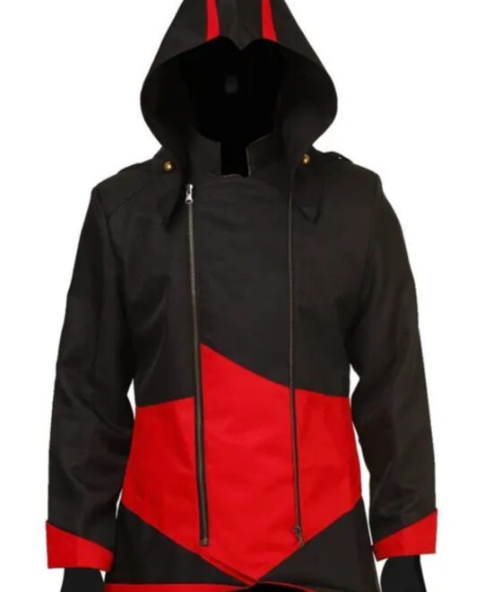 Assassins Creed Red and Black Gaming Coat