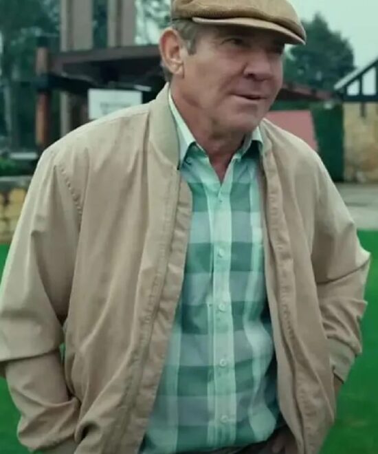 Chet Grissom The Long Game Beige Bomber Jacket