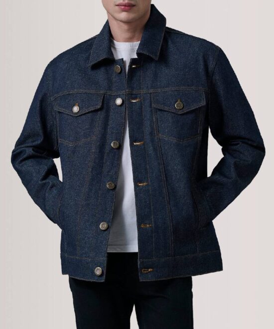 Conard Ash Grey Denim Trucker Jacket