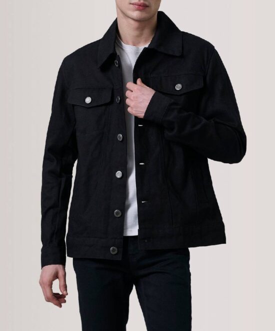 Conard Black Denim Trucker Jacket
