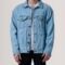 Eddie Light Blue Oversized Denim Trucker Jacket