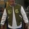 GTA 5 LS Pounders Olive Green/White Varsity Jacket