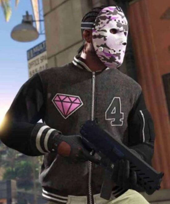 GTA VI Panther Varsity Bomber Letterman Jacket