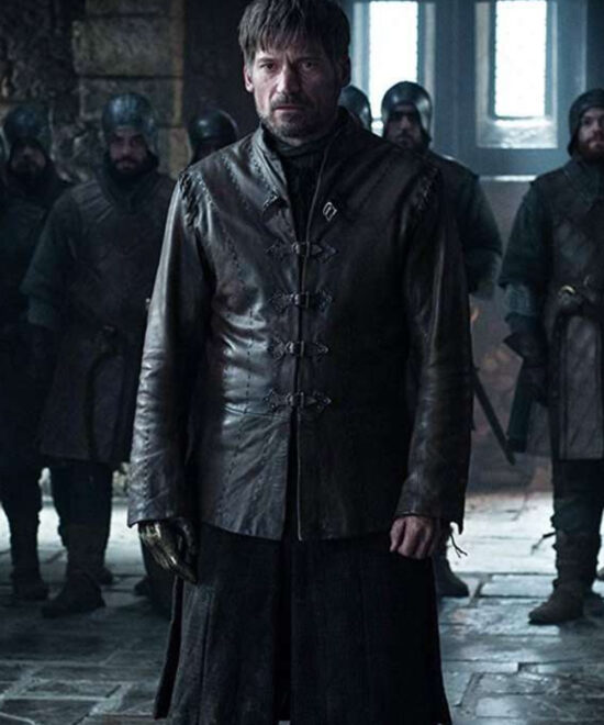 Game of Thrones Jaime Lannister Black Leather Jacket