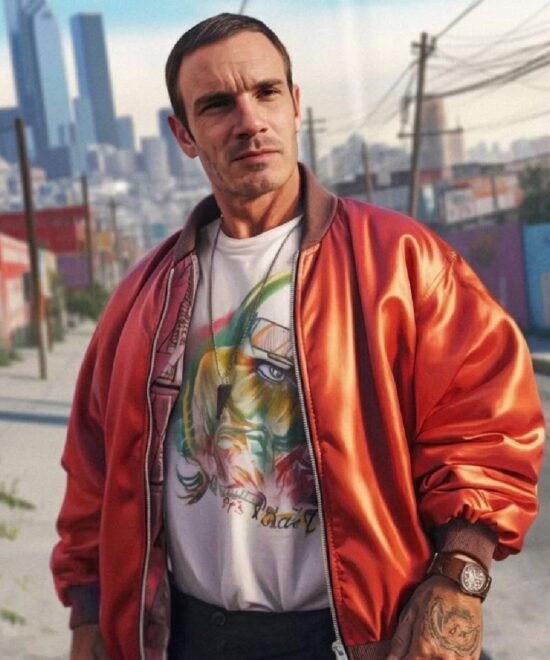 Grand Theft Auto VI Felix Orange Bomber Jacket