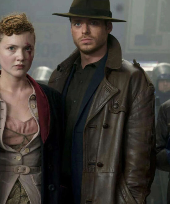 Ikaris The Eternals Brown Leather Car Coat