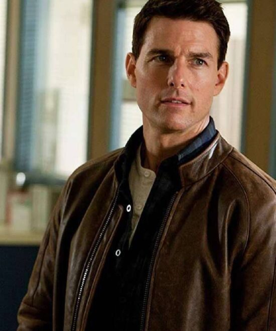 Jack Reacher Tom Cruise Brown Leather Jacket