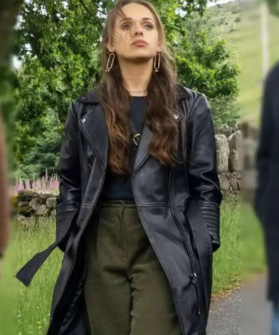 Mayfair Witches S02 Moira Mayfair Black Leather Coat