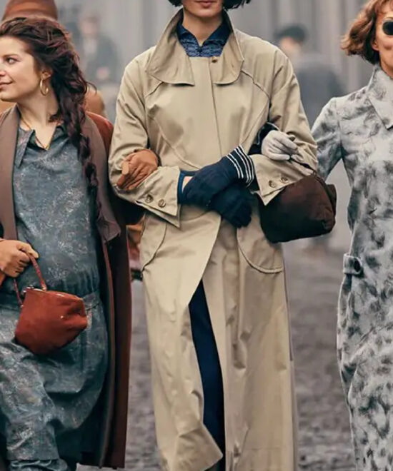 Natasha O’Keeffe Peaky Blinders Lizzie Stark Trench Coat