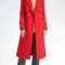 Nathalie Boltt Riverdale Red Long Trench Coat