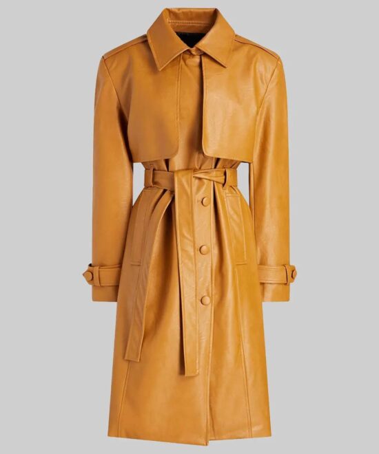Eva Longoria Only Murders in the Building Leather Coat