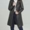 Women's Distressed Brown 3/4 Length Real Leather Coat