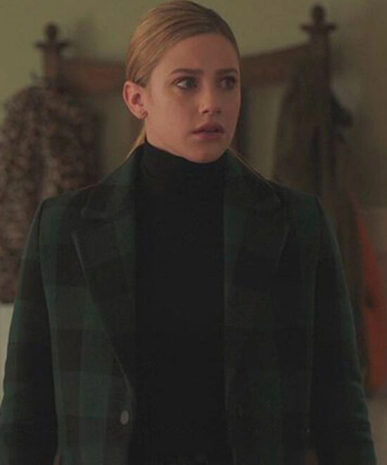 Riverdale S5 Betty Cooper Green Wool Plaid Trench Coat
