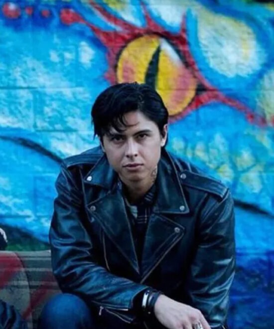 Riverdale Sweet Pea Black Biker Leather Jacket
