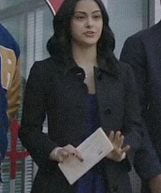 Riverdale Veronica Lodge Black Scalloped Coat